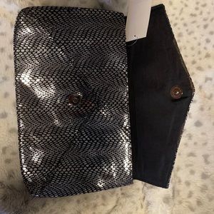 Black and silver clutch (Nordstrom)